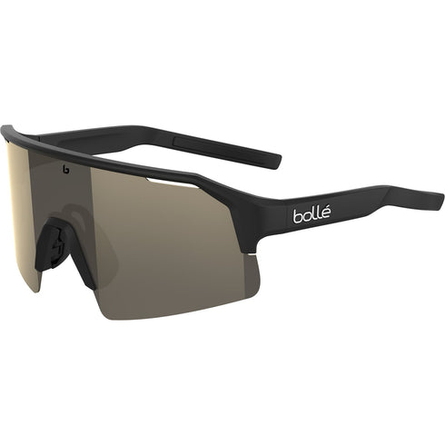 Bolle C-Shifter Sport Sunglasses, Cylindrical Shield Cycling and Running Glasses with Cat 3 TNS Mirror Lens