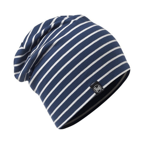 Buff Cotton Hat Denim Stripes