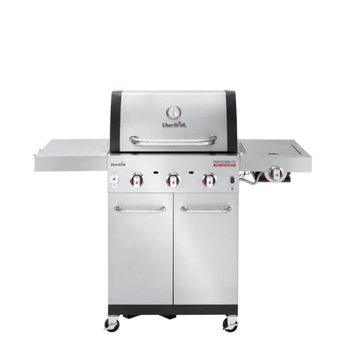 Char-Broil Professional PRO S 3 Gas Grill, Stainless Steel 3-Burner BBQ with 900 C Sear Burner and TRU-Infrared