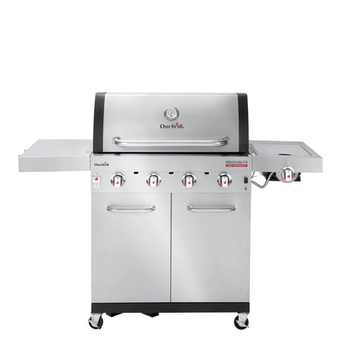 Char-Broil Professional PRO S 4 Gas Grill, Stainless Steel 4-Burner BBQ with 900 C Sear Burner and TRU-Infrared