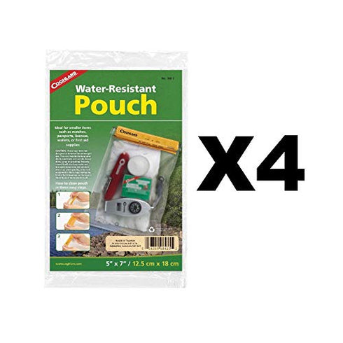Coghlan's 8415 5x7 Clear PVC Waterproof Pouch, a transparent, protective waterproof pouch for keeping small essentials dry.