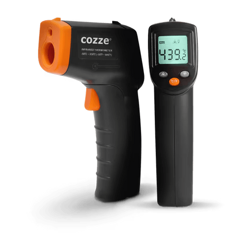 Cozze Infrared Thermometer with Trigger, 530C Laser Surface Thermometer for Pizza Stones, Griddles and Grills