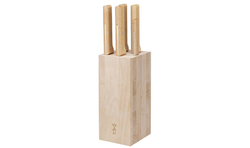 Opinel Parallele meat knife block with 5 knives