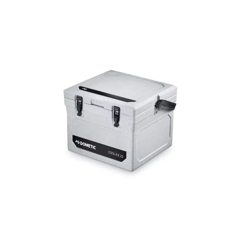 Dometic Cool-Ice WCI 22 passive icebox in Stone, front angle