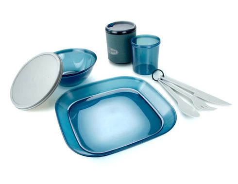 GSI Outdoors Infinity 1-Person Table Set, a lightweight and compact dining set designed for solo campers.