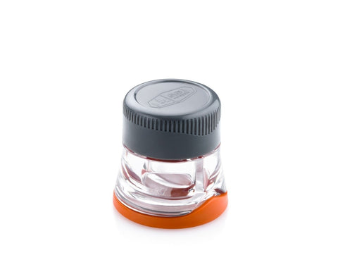 GSI Outdoors Ultralight Salt and Pepper Shaker, Waterproof Two Chamber Camping Shaker, Stackable Spice Module