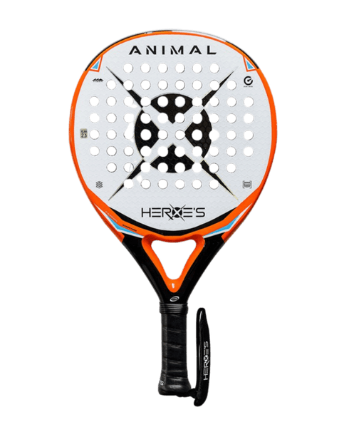 Heroe's Animal 2023 Padel Racket, Control Racket with Triple Layer Fibreglass Face and Super Soft EVA Core