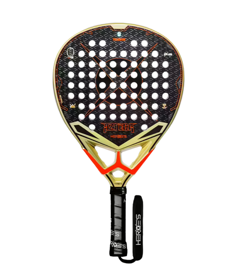 Heroe's Predator Azteca 2026 Padel Racket, Attacking Racket with 12K Carbon, Air Flow Frame and 3D Spin Face