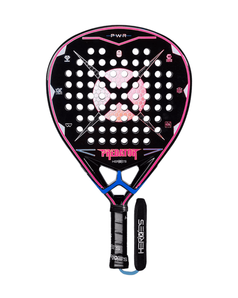 Heroe's Predator PWR 2025 Padel Racket, Diamond Shape Power Racket with 3K Carbon Face and Super Soft EVA Core
