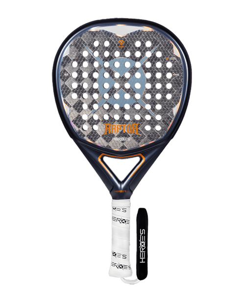 Heroe's Raptor 2026 Padel Racket, Diamond Shape Attacking Racket with 18K Silver Carbon and 3D Spin Face