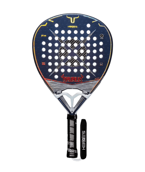 Heroe's Taurus 2026 Padel Racket, Attacking Racket with Bull System Frame, 3K Carbon Face and 3D Spin