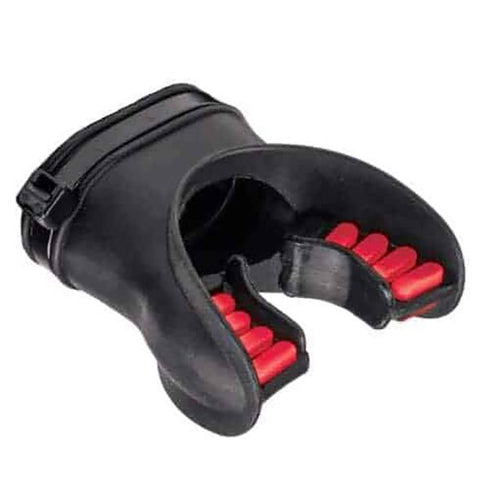 Hollis regulator mouthpiece, black with red