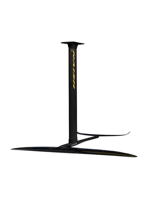 Naish Jet HA (High Aspect) foil wing, a long, thin front wing designed for maximum speed and glide with minimal drag.