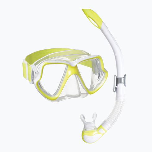 Mares Wahoo mask and snorkel combo, neon yellow
