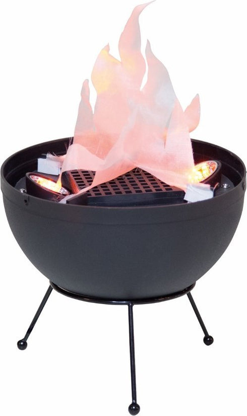 La Hacienda RedFire Flame Decoration (Plastic and Steel), a stylish, decorative fire feature for creating outdoor ambiance.