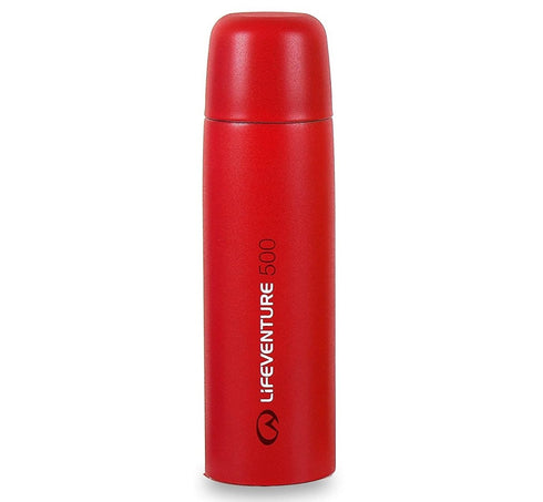 Lifeventure Vacuum Flask (500ml), an insulated, leak-proof flask for keeping both hot and cold drinks at temperature.