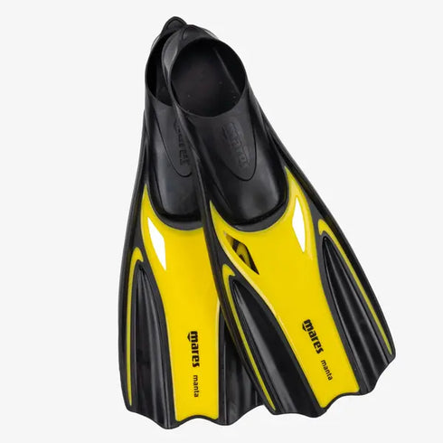 Mares Manta full foot fins, Yellow
