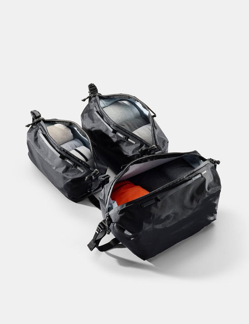 Matador Gear Cube Set 3-Pack, Weatherproof Compression Packing Cubes 8 L, 5.5 L and 3 L for Travel and Gear