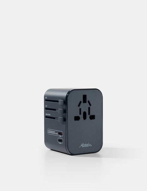 Matador Global Travel Adapter, 35 W Universal Plug Adapter with 2 USB-C and 3 USB-A Ports for 170 Plus Countries