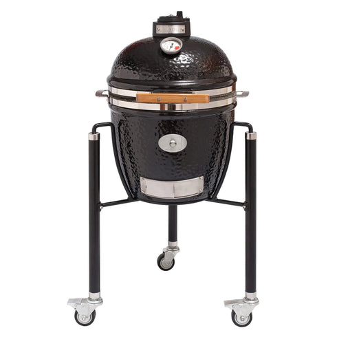 Monolith Junior Pro Series 2.0 Black Kamado with Cart