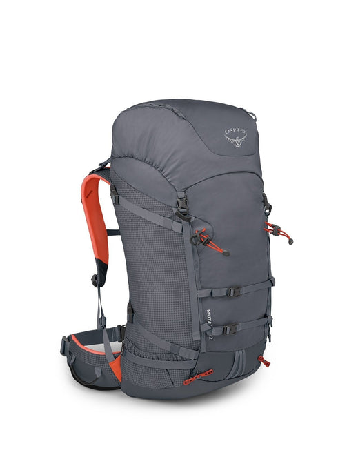 Osprey Mutant 52 mountaineering pack, S/M, Tungsten Grey, side view