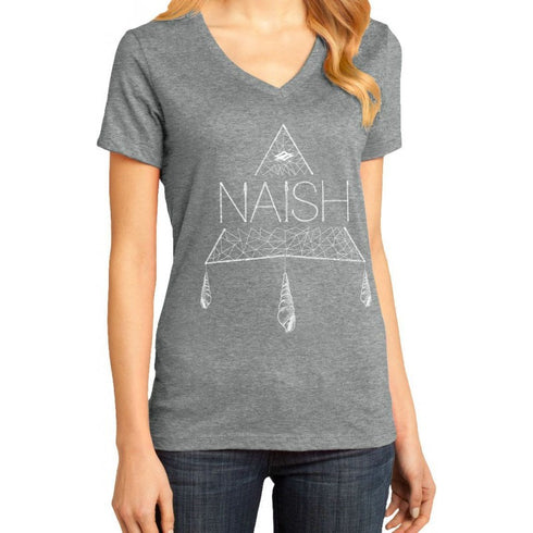Naish Boho Triangle V-neck women, grey