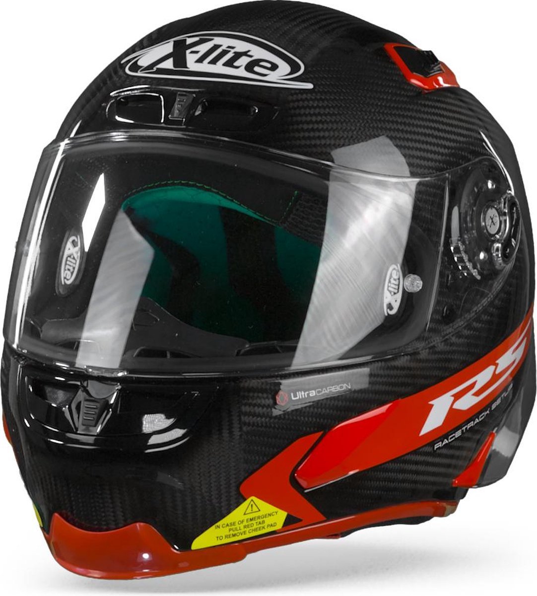 Nolan XLite X803 Rs Ultra Carbon Hot Lap Carbon Full Face Helmet