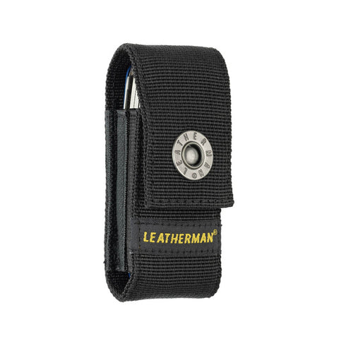 Leatherman nylon sheath, black, product shot on white