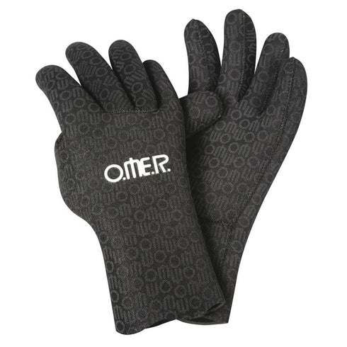Omer Aquastretch 2mm spearfishing gloves, black, pair