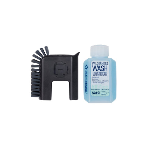 Sea to Summit Camp Kitchen pot scrubber and soap bottle