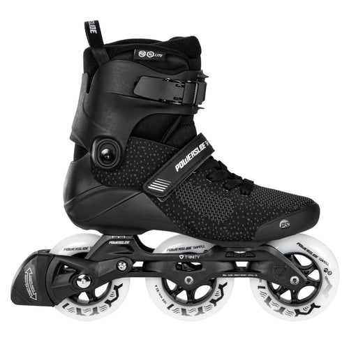 Powerslide Swell Lite Black 100 Inline Skates, 3x100mm Fitness Skates with Heat Moldable Shell and Removable Liner