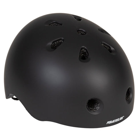 Powerslide Urban Black Matt Skate Helmet, EN 1078 Certified Helmet for Inline Skating, Skateboard and Scooter