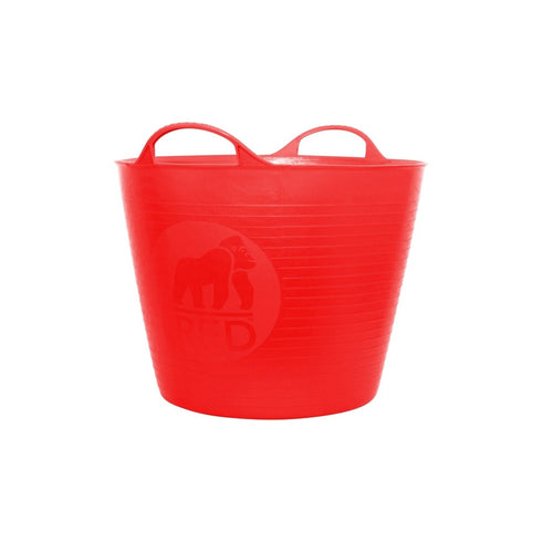 Red Gorilla Medium 26 L Tub, Flexible Carry Rim Tub for Feed, Water, Ice, Laundry and Camp Washing Up