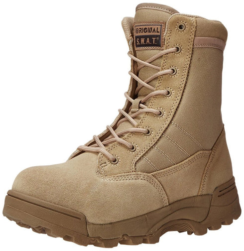 Original S.W.A.T. 9 Inch SideZip Safety Boot Tan