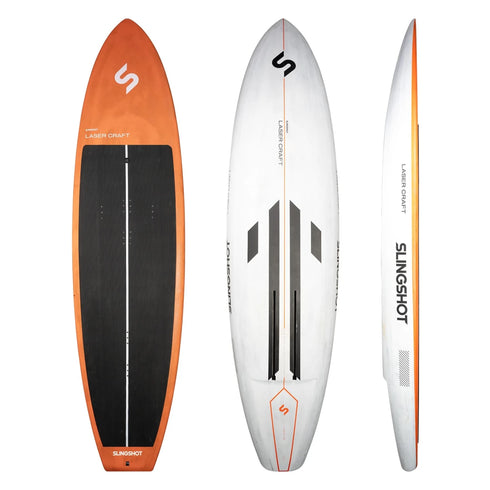 Slingshot Laser Craft V1 Wing Foil Board, Light Wind Early-Lift Board with Lunar Hull and Step Release Tail