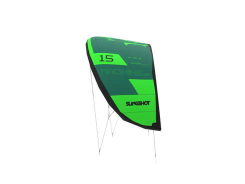 Slingshot Machine LW V1 Kite 15 m, Three-Strut Light Wind Freeride Kite with Pulleyless Bridle for Low-End Power