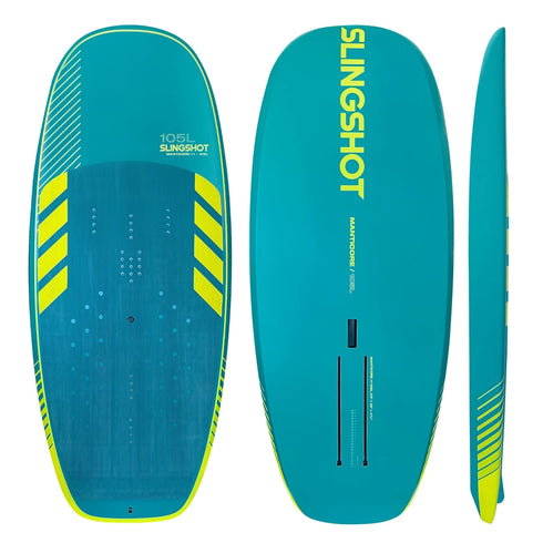 Slingshot Manticore V1 Wing Foil Board, Durable Compression-Molded Progression Board with Extended Foil Tracks