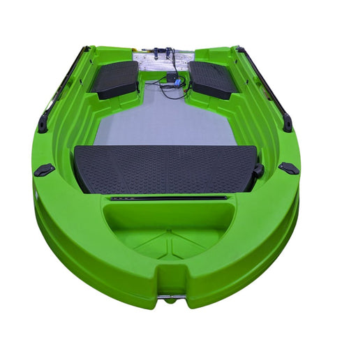 Storm Rider 3 m rigid HDPE boat, green, top view