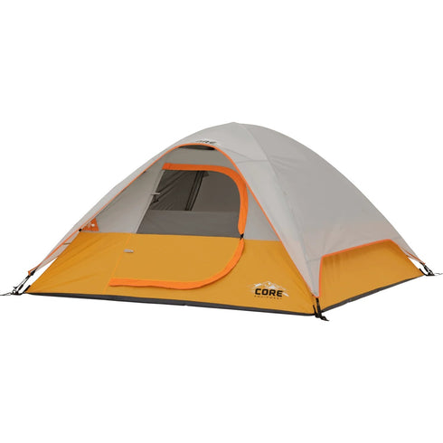 Core 3 Person Dome Tent 7 x 7 ft, Lightweight Camping Tent with H2O Block Weather Protection and Mesh Ceiling