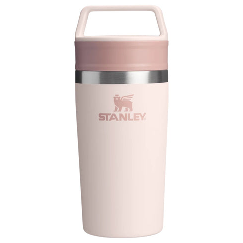 Stanley Cafe To-Go Travel Mug 0.35 L, Insulated Recycled Stainless Steel Coffee Cup, Hot 4 Hours, Rose Quartz