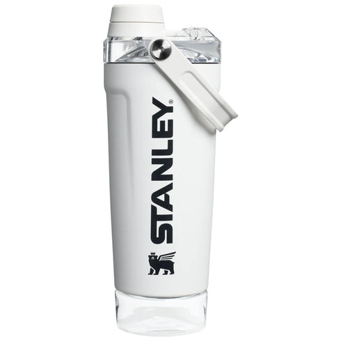 Stanley Vitalize Shaker 0.59 L, Leakproof Insulated Stainless Steel Protein Shaker Bottle with Carry Handle, Chalk