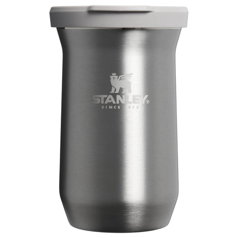 Stanley Classic Terere Mate Mug 0.2 L stainless steel Ash, front view on white