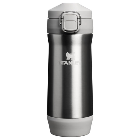 Stanley Yerba Mate Sift and Store 1 L stainless steel Ash, front view on white