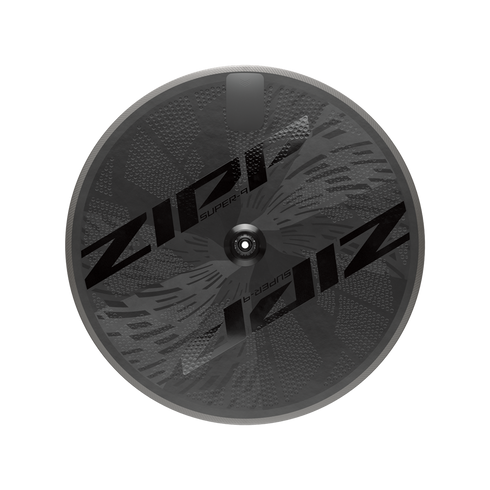 Zipp Super-9 tubeless disc brake rear disc wheel, SRAM XDR, black carbon, side view