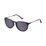 Frosted Berry Frame - Solid Smoke Polarized Lens