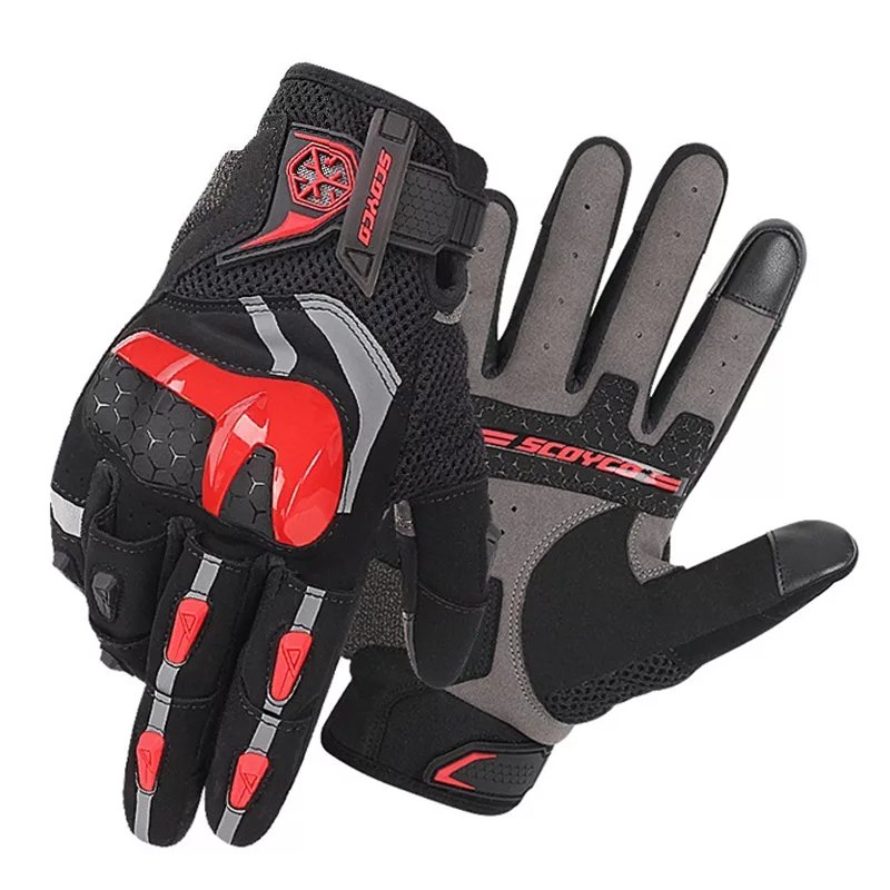 SCOYCO-Summer-Breathable-Motocross-Motorcycle-Gloves-Anti-Fall-Racing-Rider-Protection-TPU-Shell-Touch-Screen-MC