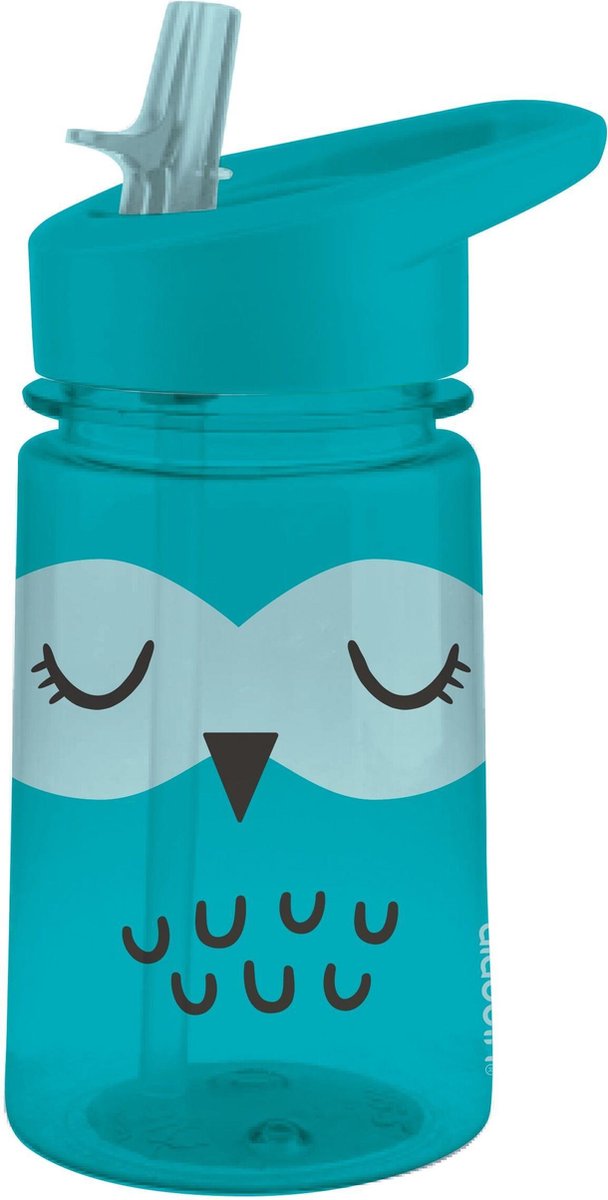 Aladdin Zoo Flip and Sip Water Bottle 0.35L - Owl