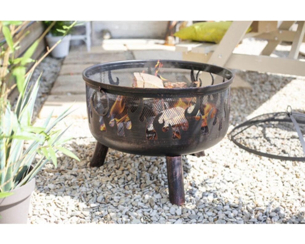 Bad Axe Wild Embers Firepit - Unique Design for a Rustic Campfire Experience - Image 2