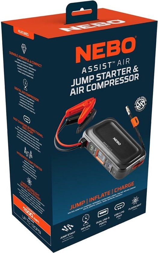 Nebo Assist Air Jump Starter - Adventures HUB Sports Shop